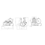  Αλλαντομηχανή Χειροκίνητη Λεπίδα 350mm LEGEND 350 L SRM-LEGEND 350 L